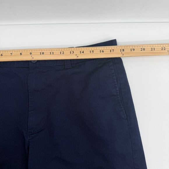 J Crew Shorts Men 35 Blue Chino Walking 9" Inseam Casual Stretch Flat Front - Picture 7 of 10